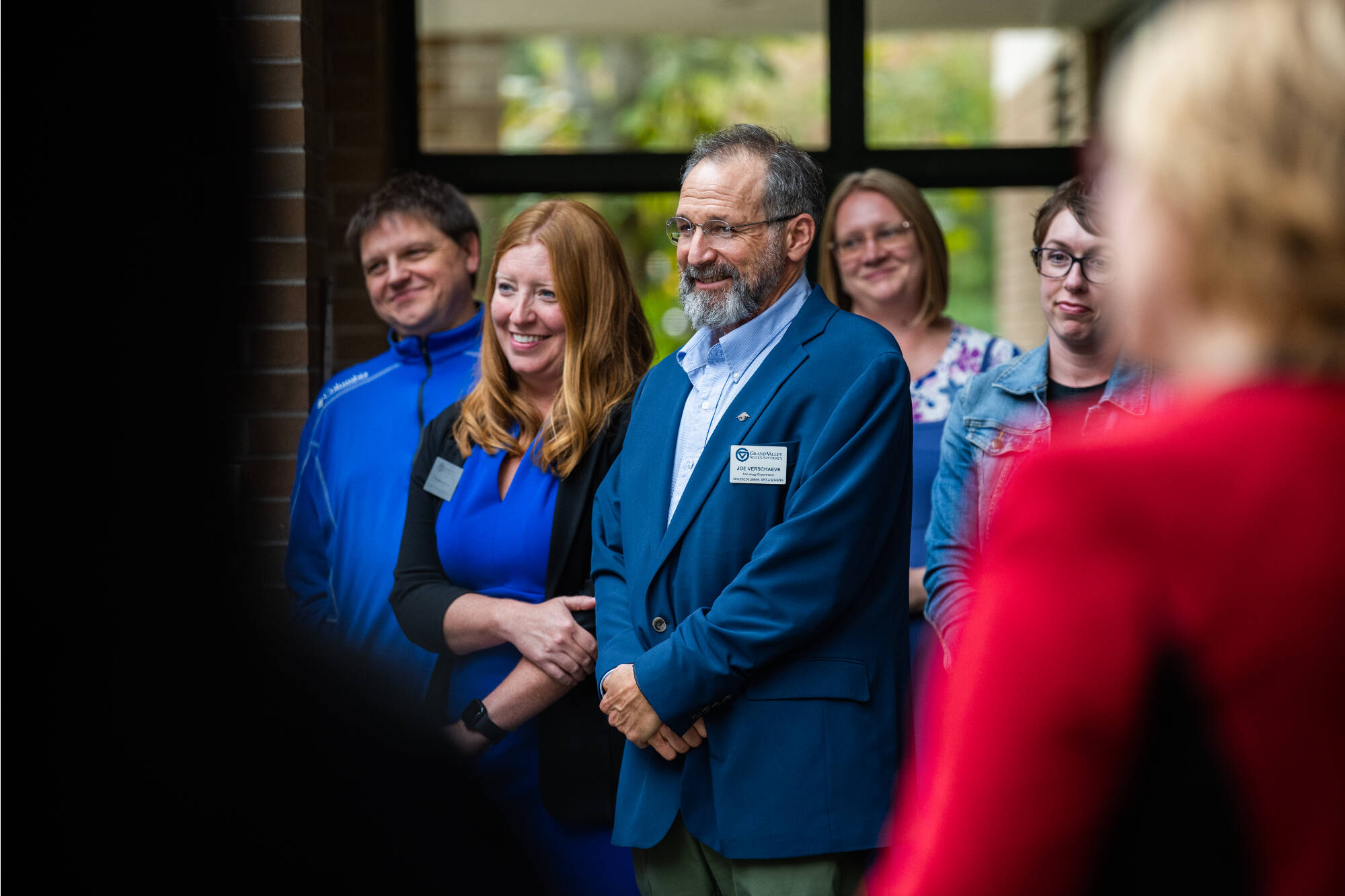 Shannon Owen, center, and Joseph Verschaeve